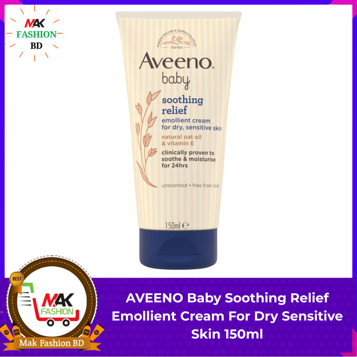 AVEENO Baby Soothing Relief Emollient Cream For Dry Sensitive Skin 150ml