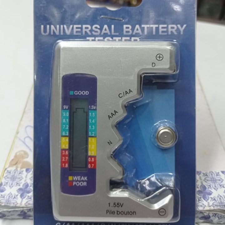 Battery Checker Digital Universal Battery Tester Battery Checker For All Battery C AA AAA D N 9V 1.5V Button Cell Small Mini Batteries Tools Sets