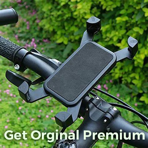 Bike Phone Mount Anti Shake and Stable Cradle Clamp with 360