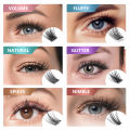 YUANZHIJIE DIY Clusters Little Devil Cosplay Eyelash Extensions Russian Faux Mink False Eyelashes Segemented Wispy Makeup Lashes. 