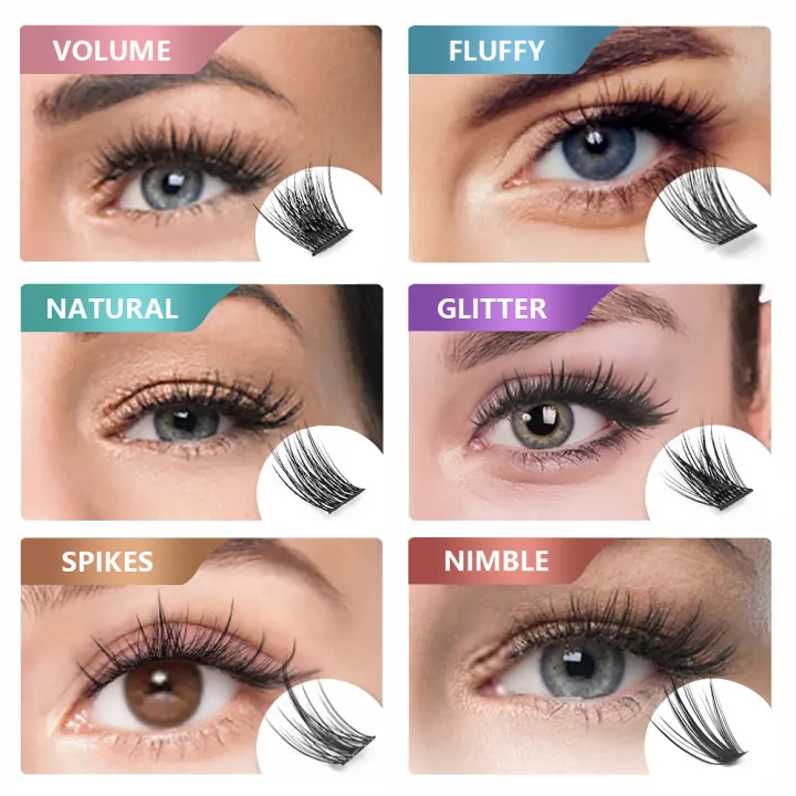 YUANZHIJIE%20DIY%20Clusters%20Little%20Devil%20Cosplay%20Eyelash%20Extensions%20Russian%20Faux%20Mink%20False%20Eyelashes%20Segemented%20Wispy%20Makeup%20Lashes%20-%20Image%206