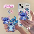 For Realme C75 Note 50 60X 60 C53 C67 C25Y C15 C55 C51s C65 C21Y C25s C51 C11 5 7 12 5i 9i 11 5s C63 C31 C35 C12 C20 C25 C3 C17 C30 C21 C33 Cute Couples Cartoon Stitch Bracket Case. 