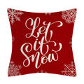 【Toy life hall】Throw Case Universal One Printed Flax Comfortable Christmas Cushion Cover for Home. 