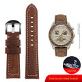 20 22 22 24 26m Quick Release Style Retro Leather Watch Crazy Horse Skin Leather Watch Watch Bracket Belt Gear S2 S3. 
