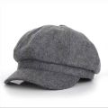 Loose Cloud Top Octagonal Beret Hats Wool Blended Newsboy Hat Women Cool Street Brim Cap Outdoor Winter Autumn Berets Caps Girl. 