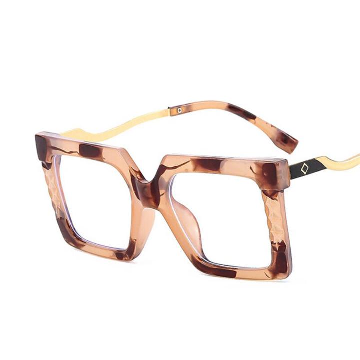 Retro Squre black Anti Blue Light Glasses Plastic Big Frame Eye Glasses Frames Black Eyeglasses for Women