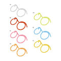 Fun Soft Plastic Glasses Straw/ Reusable Flexible Drinking Diy Straws/ Funny Glasses Drinking Toys Kids Party Supplies.