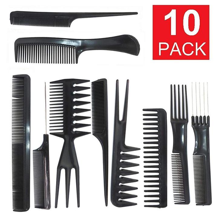 10%20PCS%20Hair%20Stylists%20Professional%20Styling%20Comb%20Set%20Variety%20Pack%20Great%20for%20All%20Hair%20Types%20&%20Styles%20-%20Image%202