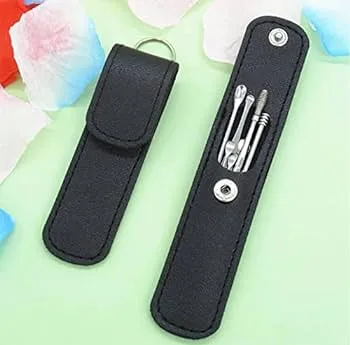 6%20Piece%20Ear%20Pick%20Set%20Portable%20Year%20Cleaner%20Set%20Leather%20Case%20With%20Stainless%20Steel%20(Black%20&%20Yellow)%20-%20Image%204