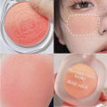 Three Color Gradual Change with Mirror Powder Blusher Matte Fine Flash Low Saturation Natural Skin Repair. 