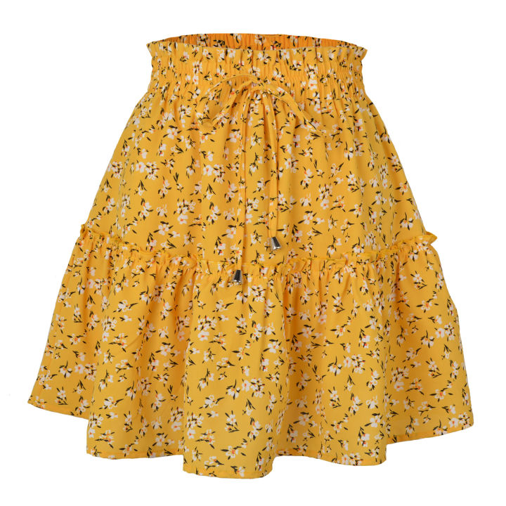 amazon%20women's%20high%20waist%20fashion%20print%20skirt%20shein%20style%20small%20floral%20leopard%20print%20a-line%20skirt%20women%20-%20Image%205
