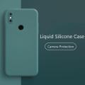 For Xiaomi Mi A2/6X Soft Liquid Silicone Phone Casing Shockproof Luxury Cover (Back Case Cover For Smartphone).