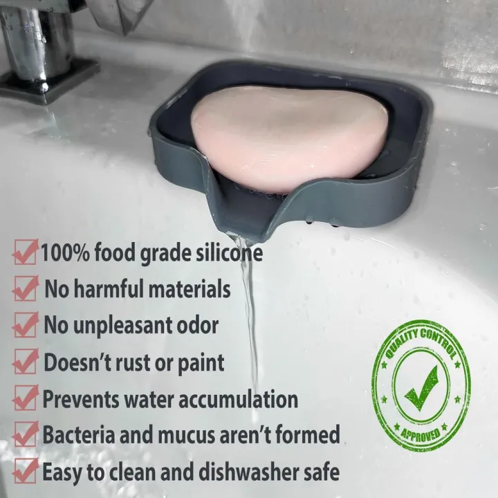 1%20pcs%20White%20Silicone%20Soap%20Tray%20-%20Self%20Draining%20Soap%20Dish%20-%20Soap%20Holder%20Self%20Draining%20-%20Soap%20Dish%20for%20Bar%20Soap%20-%20Soap%20Dishes%20That%20Drain%20-%20Soap%20Dish%20for%20Sink%20-%20Organizer%20for%20Bathroom%20end%20Kitchen.%20-%20Image%204
