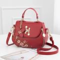 Fashion Embroidery Female Bags 2022 New Handbags Small Bag Sweet Lady Shoulder Bag High Quality PU Leather Messenger Bag. 