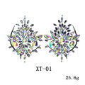 Chest Sticker Resin Diamond Tattoo Sticker Show Makeup Chest Sticker Diamond Bar Carnival Party Chest Decoration New.