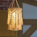 Boho Lamp Shade Boho Hanging Lamp Handmade Macrame Lamp Shade Plug in Pendant Light Bohemian Hanging Lights. 