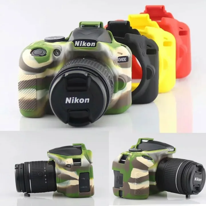 Soft Silicone Armor Skin Case for Nikon D7100 D7200 Rubber Camera Bag Body Cover Protector Skin