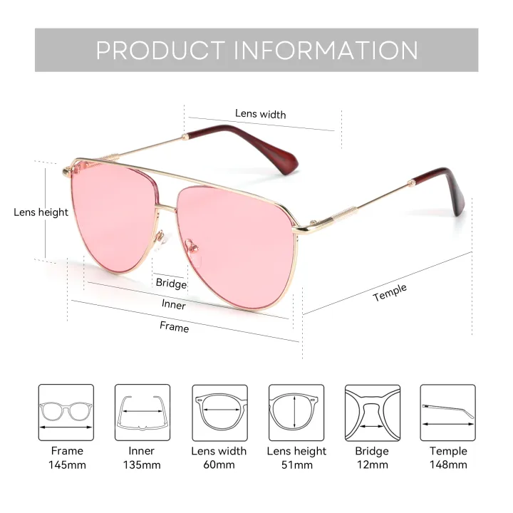 ZENOTTIC%202023%20Aviator%20Sunglasses%20Women%20Fashion%20Double%20Bridge%20Metal%20UV400%20Gradient%20Shades%20Sun%20Glasses%20-%20Image%206