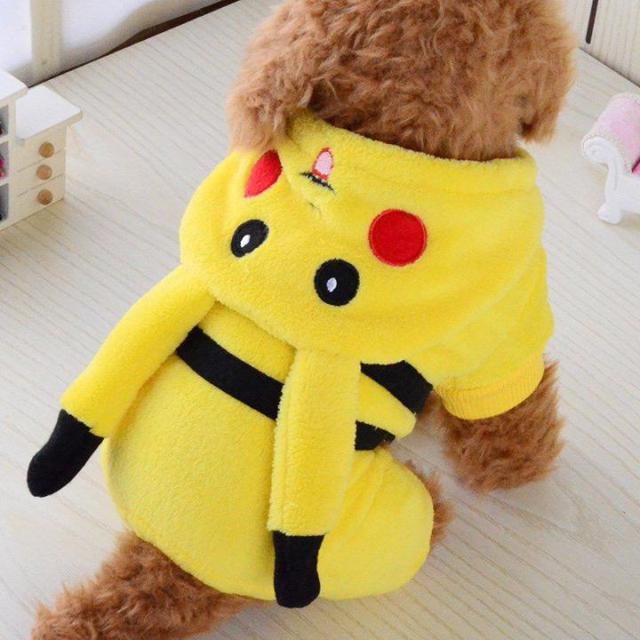 Pokemon%20Go%20Pet%20Dog%20Cat%20Clothes%20Costume%20Pikachu%20Squirtle%20Hooded%20Outfit%20Halloween%20-%20Image%202