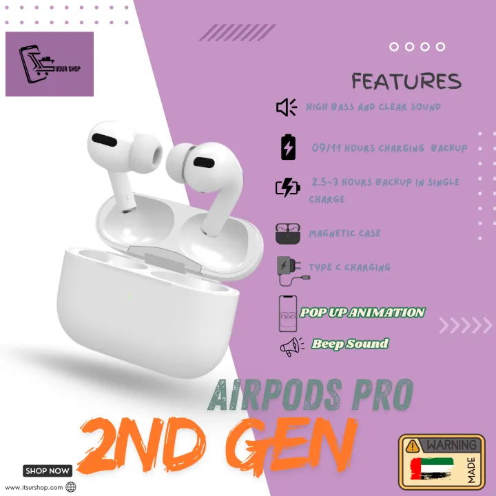AirPods%20Pro%202nd%20Generation%20Dubai%20Made%20Wireless%20Earbuds%20White%20%20Best%20Quality%20AirPods%20Pro%20-%20Image%202