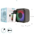 GREATNICE GTS-1886 Bluetooth, USB, SD Card & FM Radio Supported RGB Colorful Speaker With Wireless Mic. 
