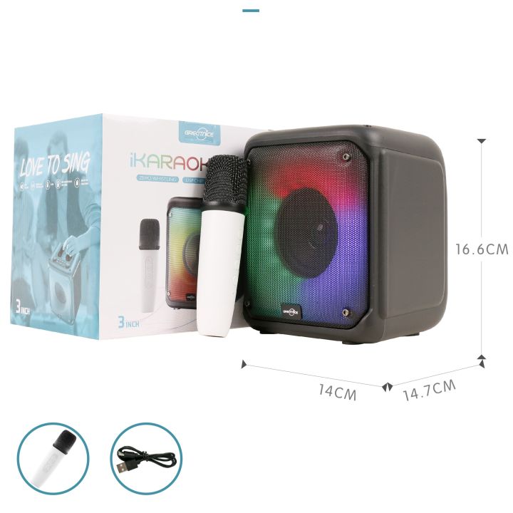 GREATNICE%20GTS-1886%20Bluetooth,%20USB,%20SD%20Card%20&%20FM%20Radio%20Supported%20Colorful%20Karaoke%20Sound%20System%20Speaker%20With%20Mic%20-%20Image%209