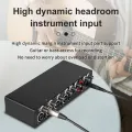 1Set Audio Interface Sound Card for Recording Professional 4 Channel +Loopback Monitor for Audio Equipment. 