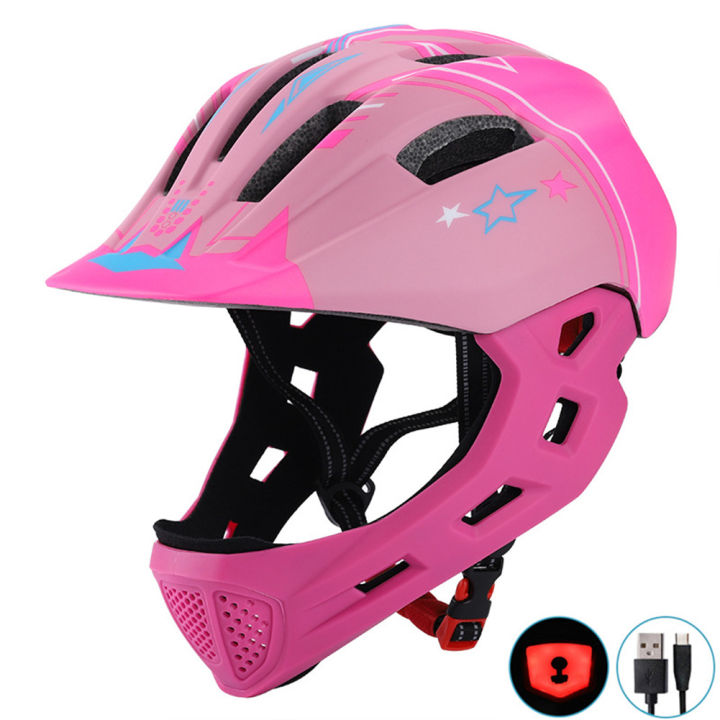 Yfashion%20EPS%20%20Full%20%20Face%20%20Helmet%20For%20Bike%20Scooter%20Bike%20Riding%20Helmet%20With%20Usb%20Charging%20Light%20-%20Image%202