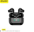 AWEI T29 Pro Bluetooth V5.1 LED Digital Display Original TWS IPX67 Waterproof Earbuds with Charging Case & RGB ambient light.