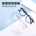 Xiaohongshu's new model can be equipped with myopia college entrance examination retro TR screw-free Korean style glasses, transparent full frame, ultra-light anti-blue light.