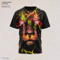 3D Print Lion Shirt Men's T-shirt 2023 New Sweatshirt Summer O Neck Casual Short Sleeve Tees Mens Clothing Male Cool Streetwear.