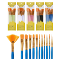 Acrylic Paint Brushes Set, 5 Packs/60Pcs Watercolor Brushes, Nylon Brush , for Oil Painting, Gouache. 