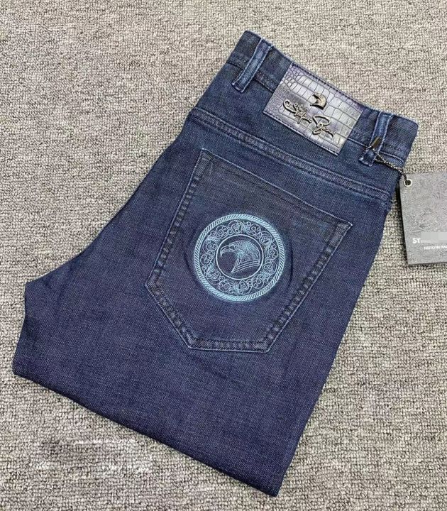 BILLIONAIRE%20OECHSLI%20Jeans%20Cotton%20thick%20men%202022%20new%20flexibility%20Slim%20fit%20Fashion%20elasticity%20embroidery%20quality%20size%2030-40%20-%20Image%203
