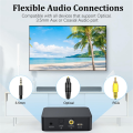 Bluetooth 5.0 Transmitter Receiver for TV to Headphones with Volume Control, Low Latency Wireless Audio Adapter. 