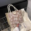 2023 Linen Bags Handbag For Women Shopper Tote Bag Fashion Designer Bag Convenient Large-capacity For Travel Grocery Bag. 