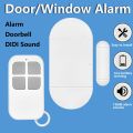 130DB Door Window Entry alarm Wireless Remote Control Door Sensor Alarm Host Burglar Security Alarm System Home Protection Kit.