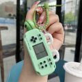 On psp nostalgic Internet celebrity creative retro game console keychain Tetris palm girl's heart schoolbag pendant. 