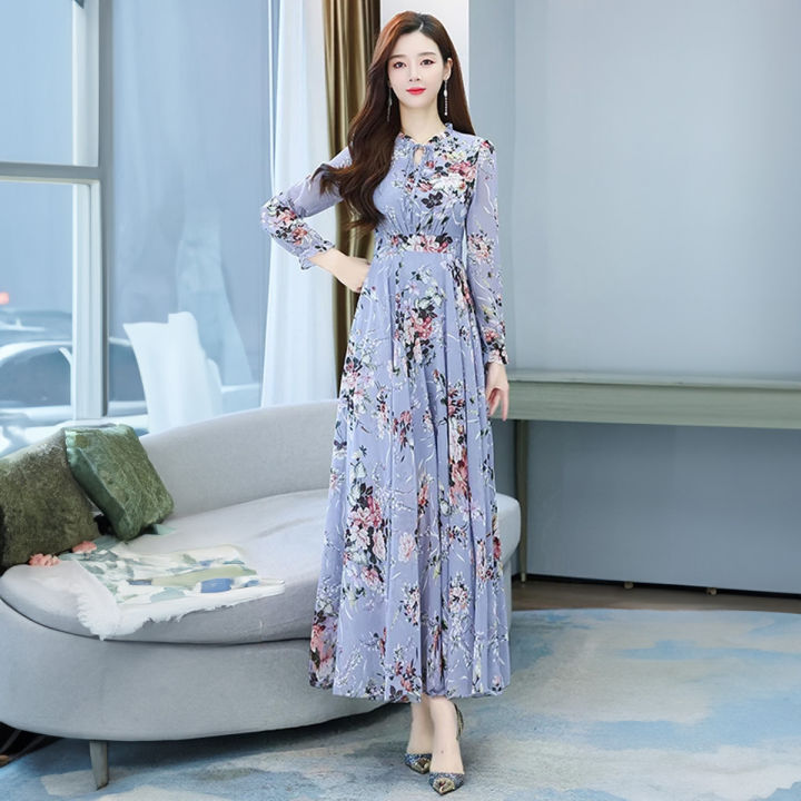 New attractive Stylish women's high quality hijab long dress, neck design 3D screen print