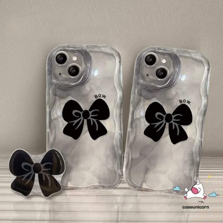 3D%20Wavy%20Curved%20Edge%20Art%20Ink%20Case%20Compatible%20For%20iPhone%2011%2013%20XR%2014%2012%20Pro%20Max%208%207%206%206s%20Plus%20X%20XS%20Max%20SE%202020%20Cute%20Bowknot%20Back%20Cover%20with%20Bracket%20Phone%20Stand%20-%20Image%203