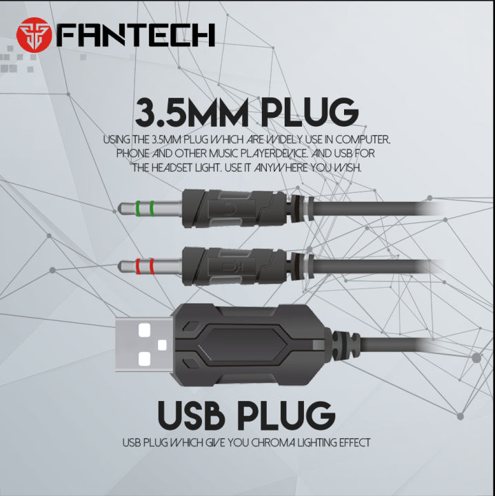 FANTECH%20HG20%20CHIEF%20II%203.5MM%20Plug%20RGB%20Gaming%20Headset%20Wide%20Sound%20Field%20Volume%20Adjustment%20Earphones%20With%20Microphone%20For%20PS4%20PC%20Player%20Gamer%20Headphone%20-%20Image%208