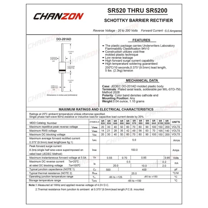 %E3%80%90Mary%20DAI%20Store%E3%80%91(20%20Pcs)%20SR5100%20(SB5100)%20Barrier%20Rectifier%205A%20100V%20DO-201AD%20(DO-27)%20Axial%205%20Amp%20Volt%20SR%205100%20-%20Image%203