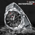 NAVIFORCE Man's Casual Wild Quartz Wristwatch Waterproof Stainless Steel Watches for Men Day and Date Display Clock Reloj Hombre. 