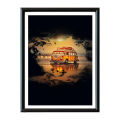 Premium Quality - Wall frame with glass for home decoration with printed posters - Sustainable Option - Exclusive Experience. 