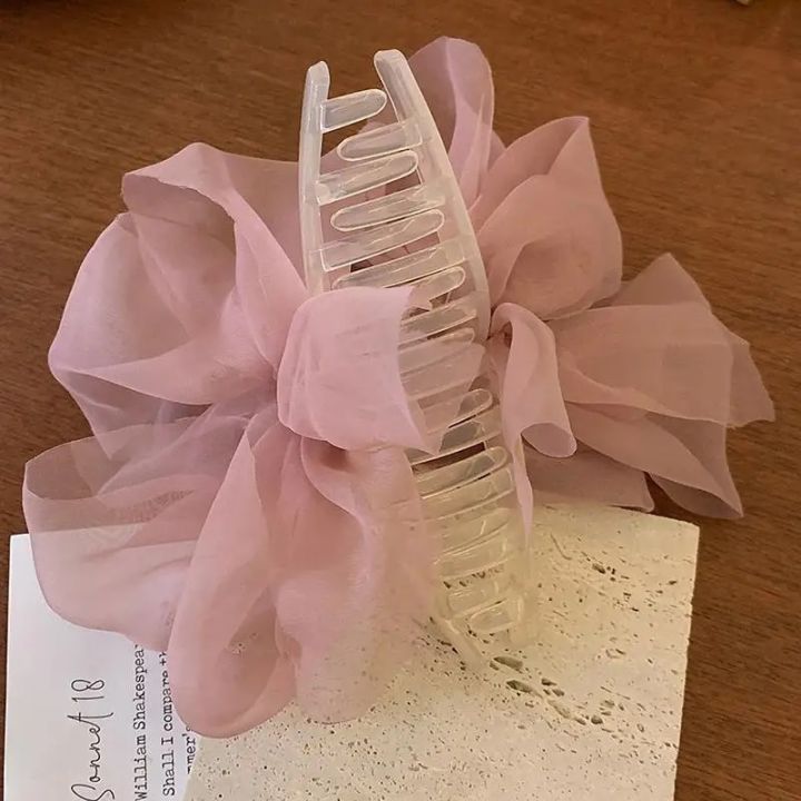 New%20Sweet%20Mesh%20Tulle%20Bow%20Hair%20Clips%20Solid%20Color%20Bowknot%20Hair%20Clips%20For%20Women%20Girls%20Barrettes%20Claw%20Clip%20Kids%20Hair%20Accessories%20-%20Image%205