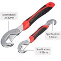 Multi-function Universal Quick Snap N Grip Adjustable Wrench Spanner Set.