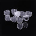 Heart shape design Heart-shaped plastic jar Transparent Plastic material Portable Empty cosmetic container Empty bottle 4g capacity Lip balm pot for Travel accessories Beauty and skincare Daily. 