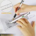 6 in 1 Pens for Men, Multi Tools Pen (Black).