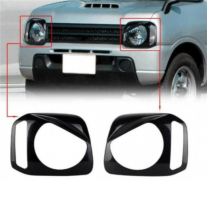 4x%20Lamp%20Hoods%20Stickers%20Car%20Headlight%20Light%20Lamp%20Cover%20Garnish%20for%20Jimny%20JB23%20JB33%20JB43%201998-2017%20Black%20-%20Image%206