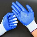 Nylon Safety Hand Gloves Anti Cut Cut Resistant Industrial Finger Protection Nitrile Coated Safety Gloves. 