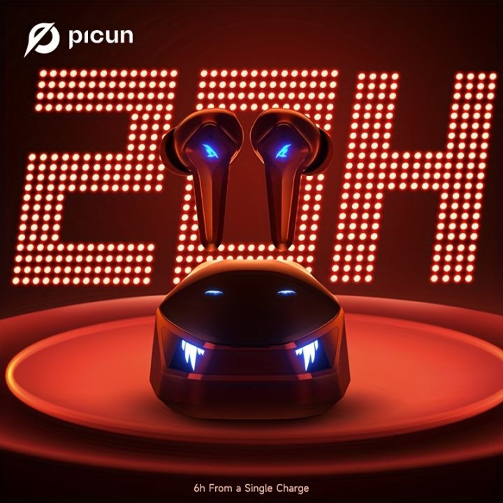 V1 Gaming Earbuds, 15ms Low Latency with 2.4Ghz Dongle, 3D Stereo Sound, Wireless 5.3, IPX4 Wireless Earbuds with Noise Cancelling Mic for PC, PS5, PS4, Switch, VR